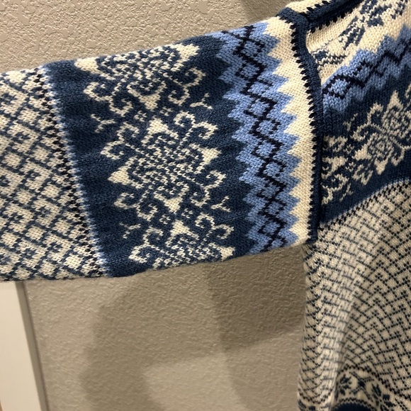 Vintage NORDSTRIKK Norway nordic wool metal clasp cardigan sweater LARGE - Picture 8 of 16